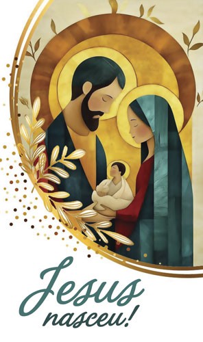 Cartão de Natal Religioso Católico 9x15 NA109