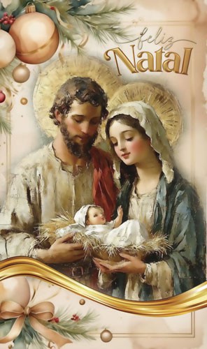 Cartão de Natal Religioso Católico 9x15 NA110
