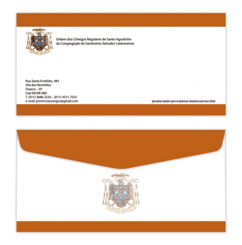 Envelope Ofício Timbrado Personalizado  11x22cm, sulfite 90g, colorido