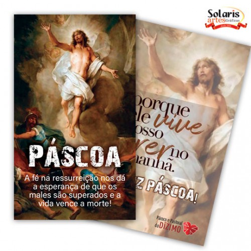 CGR0068 Cartão de Páscoa Modelo 15x9cm 