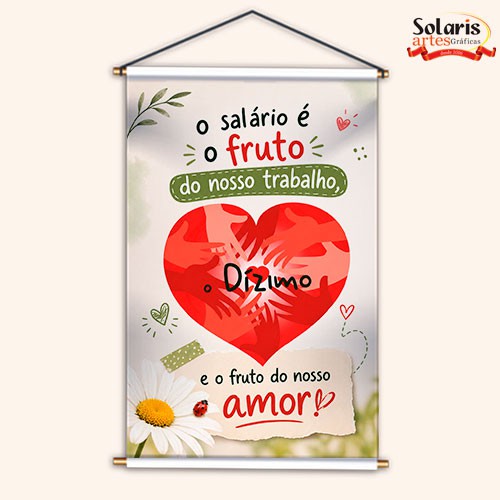 BN2603 Banner Dízimo é fruto do nosso Amor