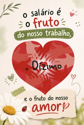 BN2603 Banner Dízimo é fruto do nosso Amor