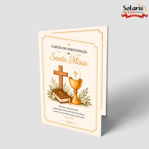 2600 Cartão de Participação na Santa Missa