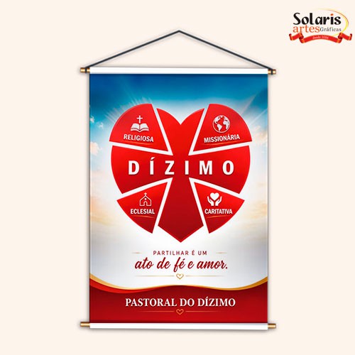 BN2604 Banner As Quatro Dimensões do Dizimo 60x90cm