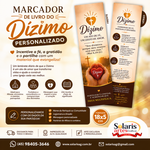 MPD016 Dízimo Marcador de Livro