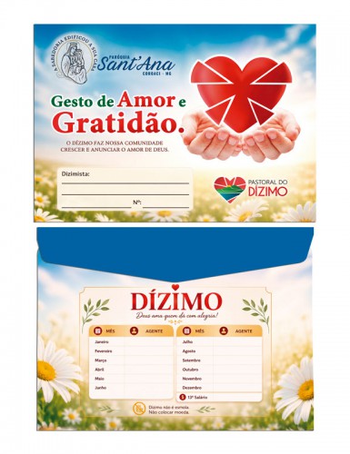 ENV0426 Envelope para Dízimo e Oferta Personalizado (N3655)