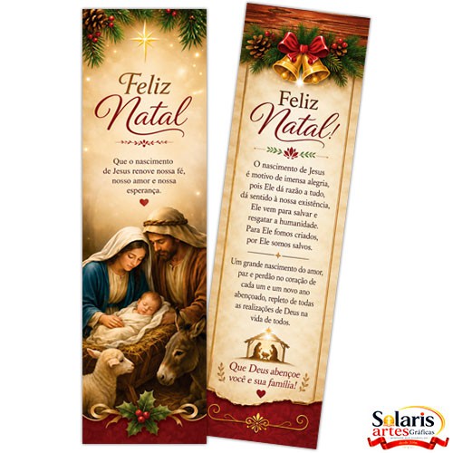 MPN103 Natal Marcador de Livro Lembrança Católica