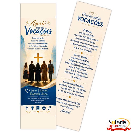 Vocações Marcador de Livro | Lembrança para o Mês Vocacional