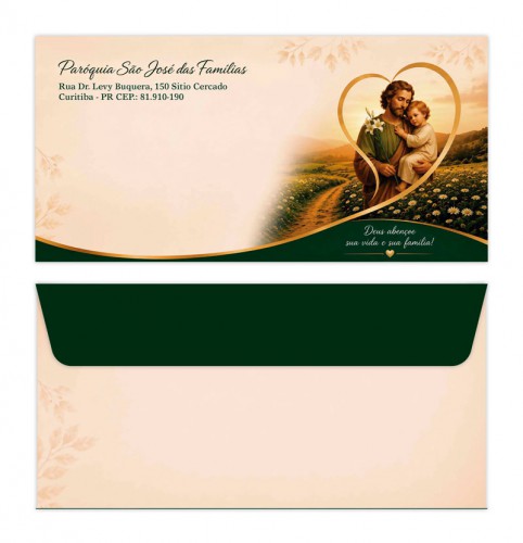 Envelope Ofício Personalizado 11x22cm N3681 Pct. 1000un.
